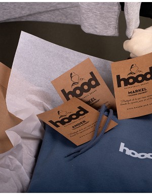 Sudadera hood Unisex San Sebastián en color Buttercream (ECO)
