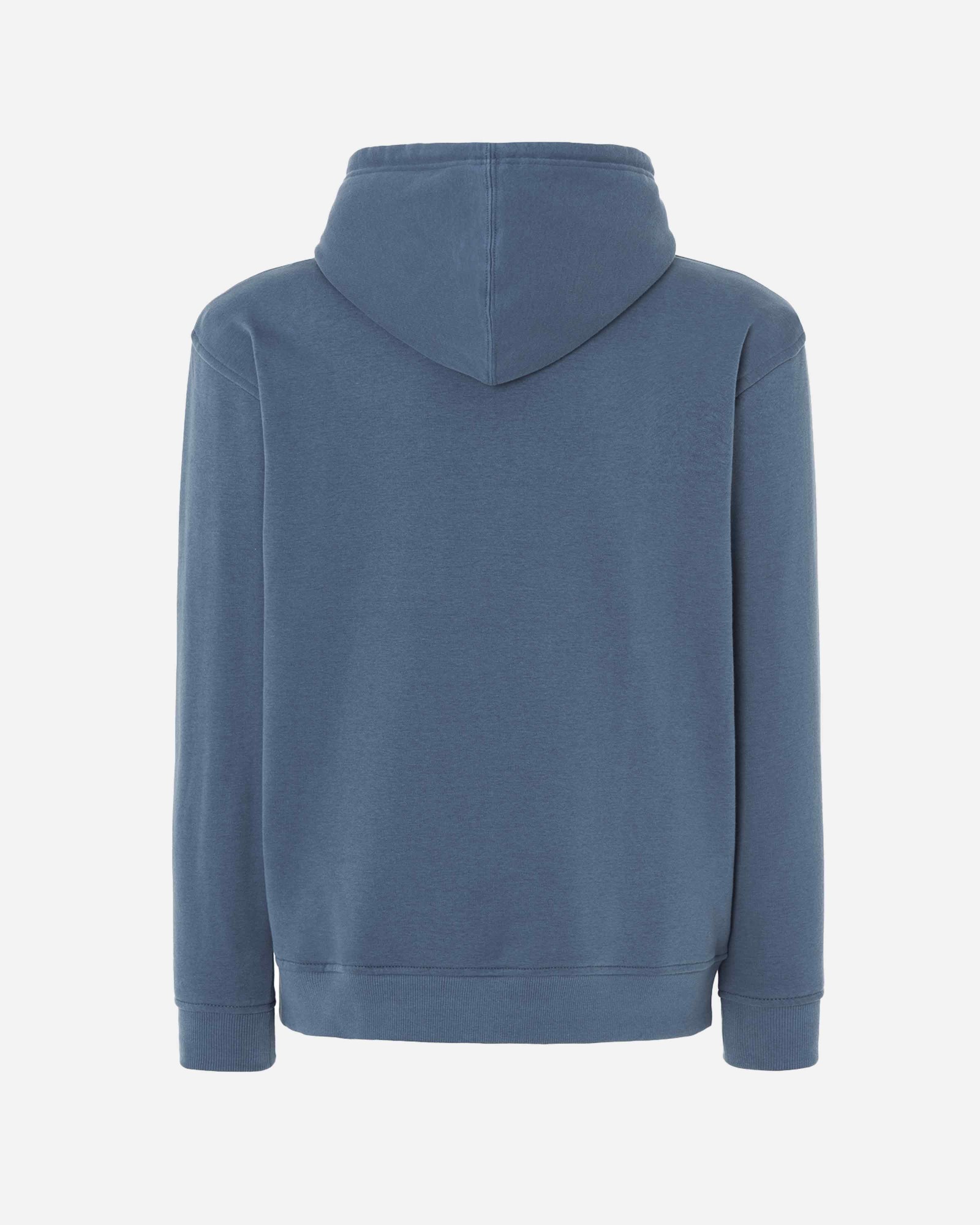 Sudadera con cremallera hood Unisex modelo logo en color steel blue (ECO)