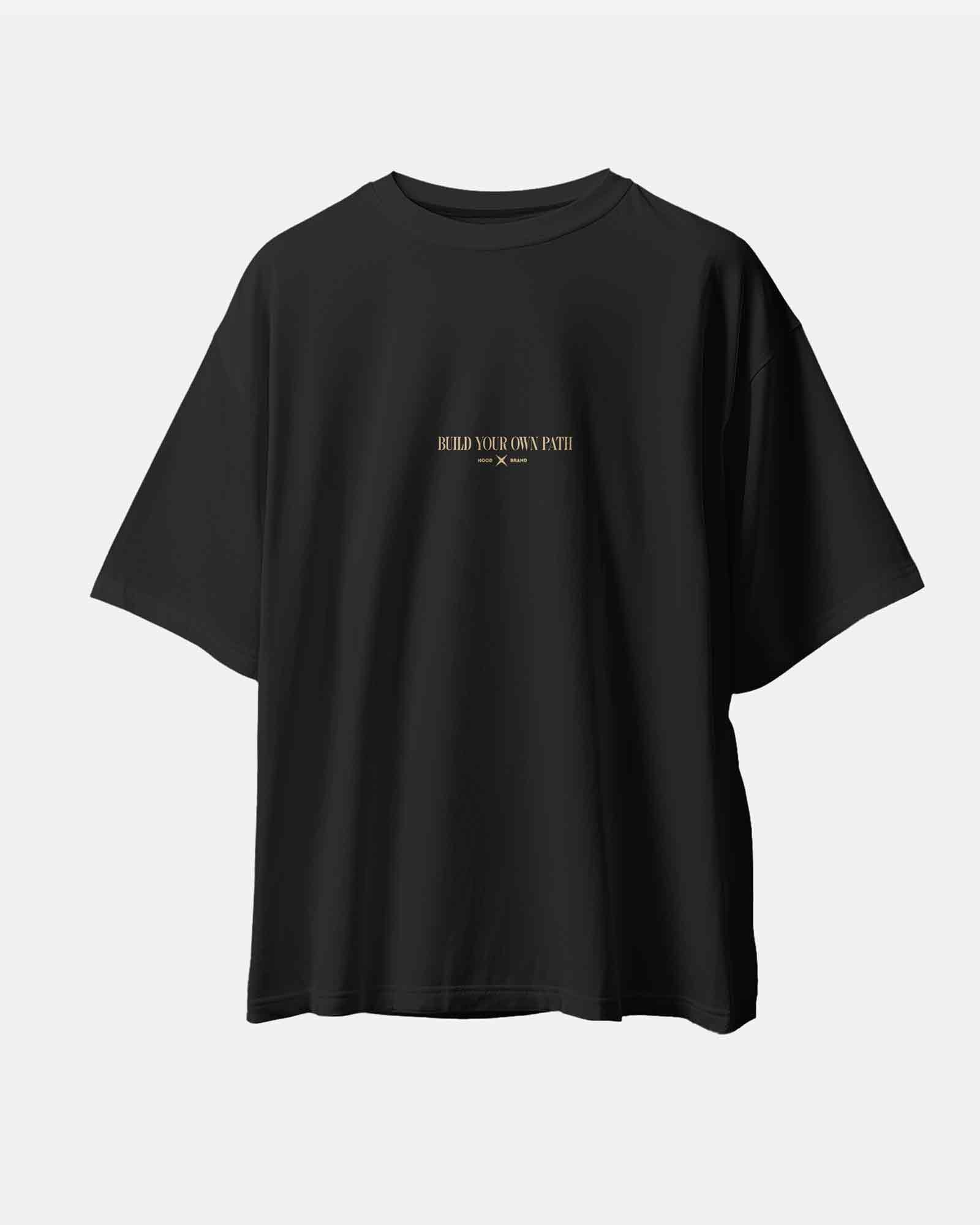 Camiseta hood Unisex Oversize modelo Break the Ball color negro