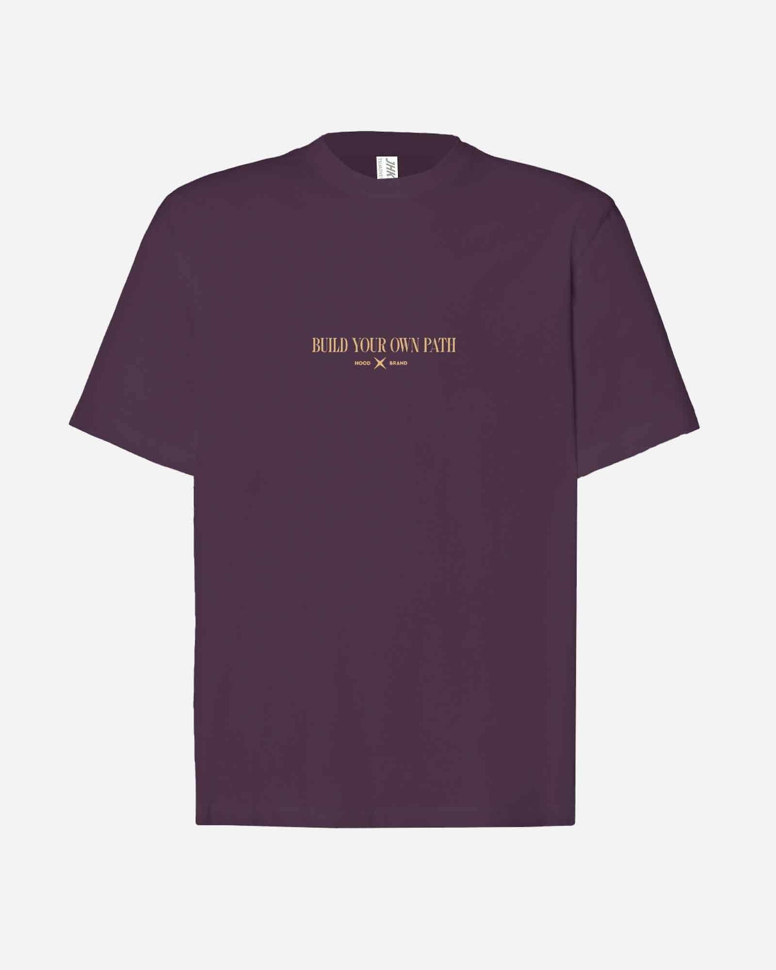 Camiseta hood Unisex Oversize modelo Break the Ball color Burdeos