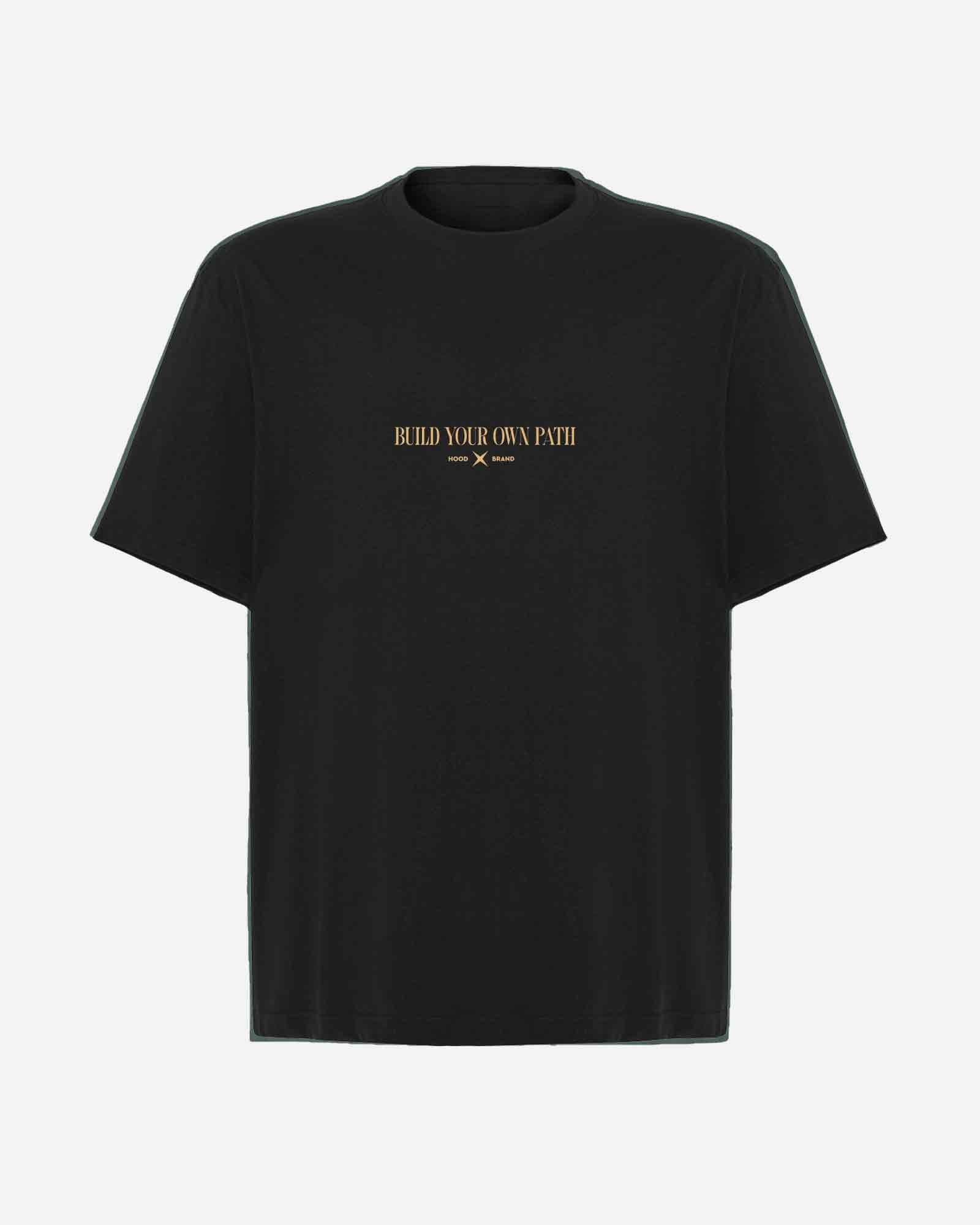 Camiseta hood Unisex Oversize modelo Break the Ball color negro