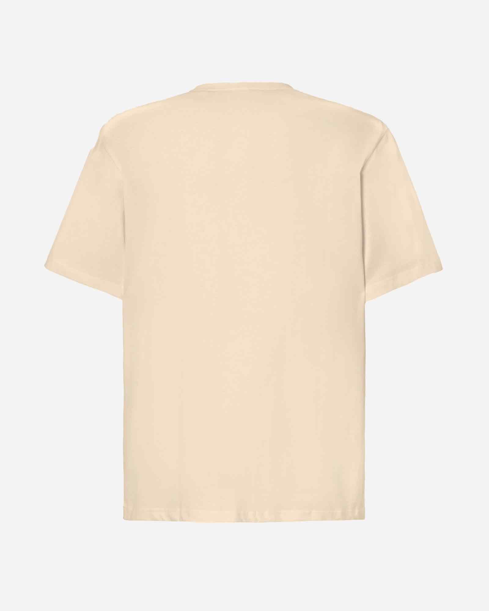 Camiseta hood Unisex Oversize modelo Minima color butter cream