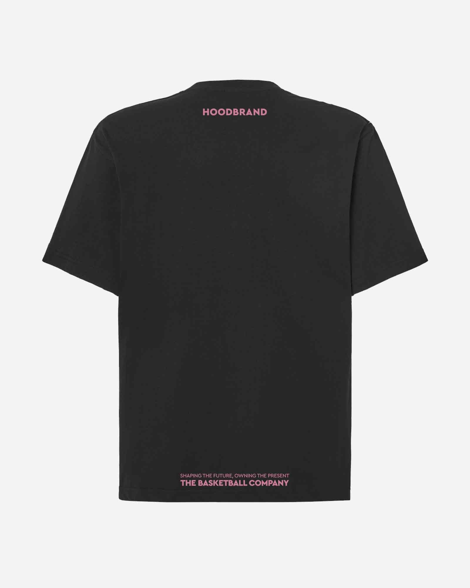 Camiseta hood Unisex Oversize modelo TM color negro