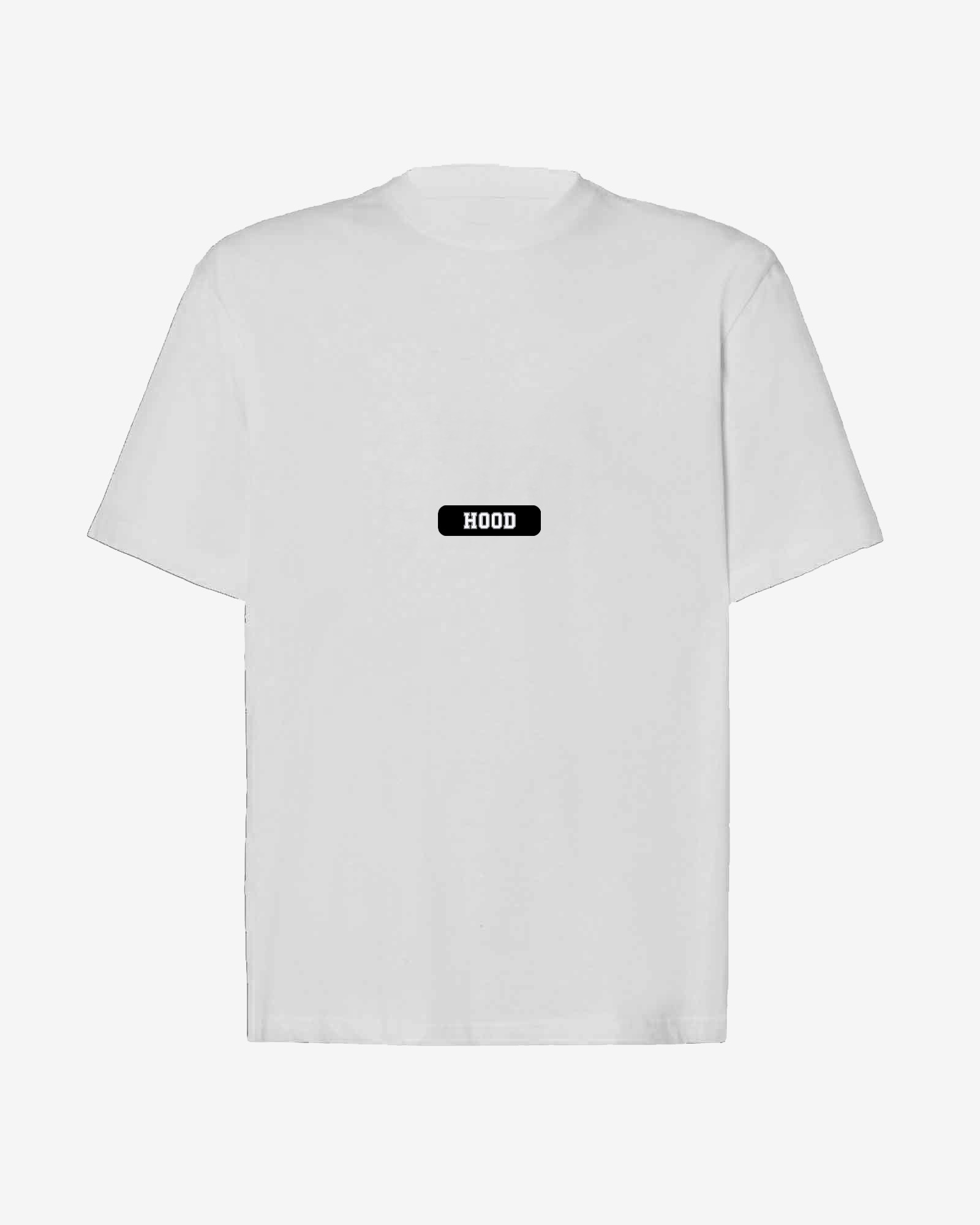 Camiseta hood Unisex Oversize modelo Basketball color blanco