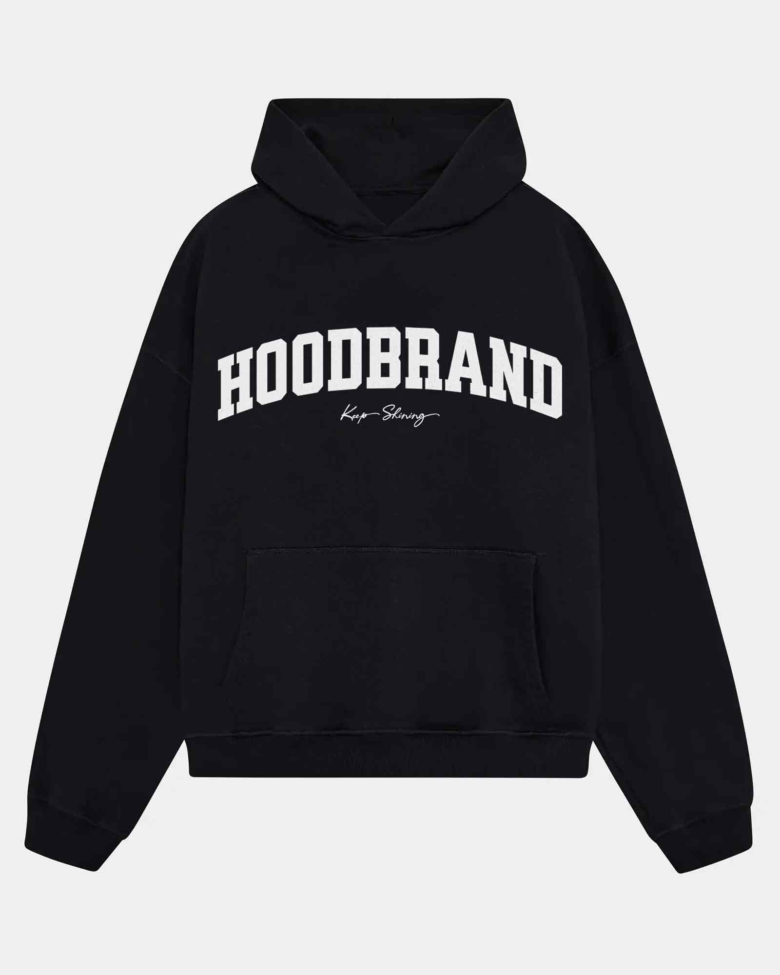Sudadera Hood Oversize Keep Shining color negro