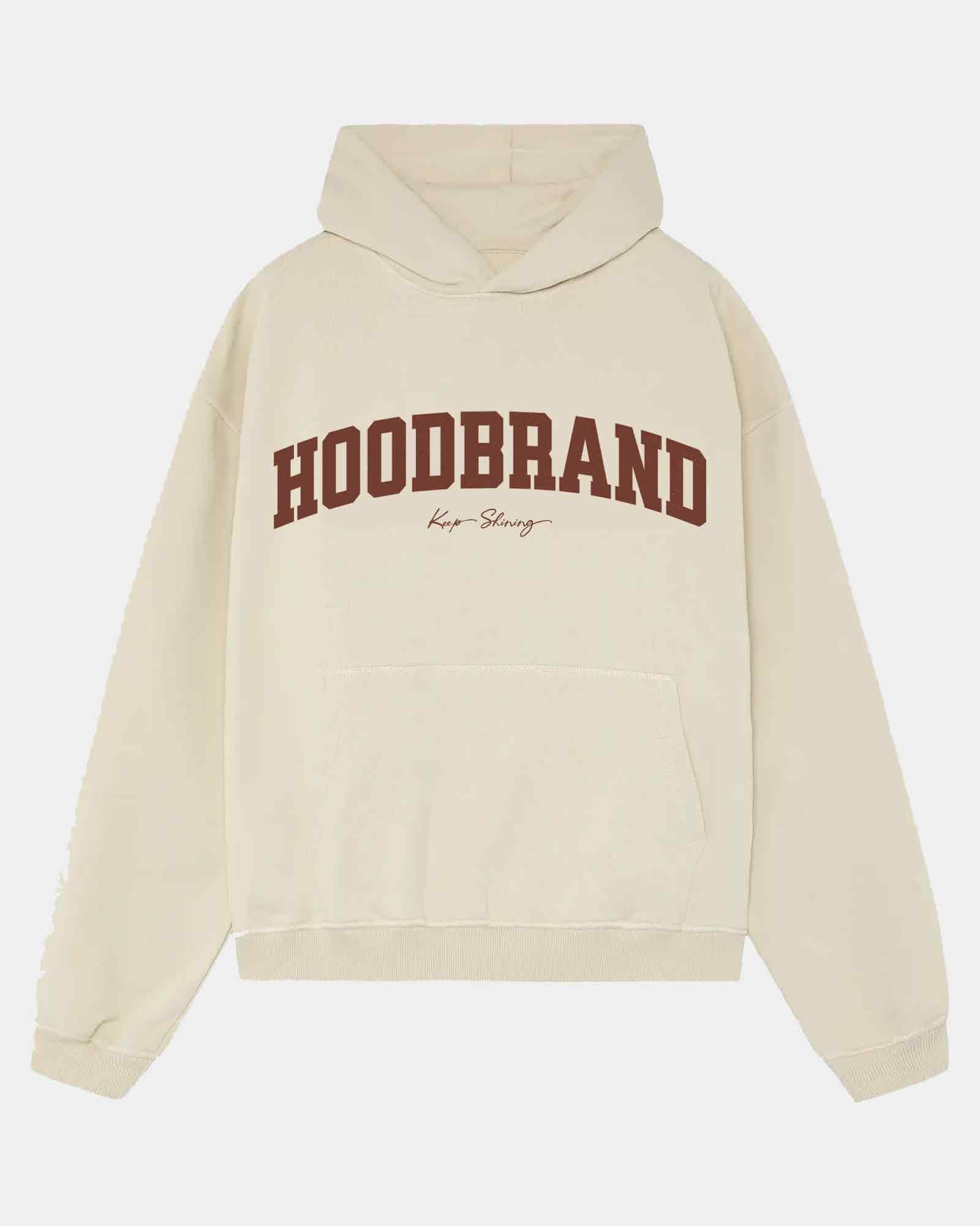 Sudadera Hood Oversize Keep Shining color Butter Cream