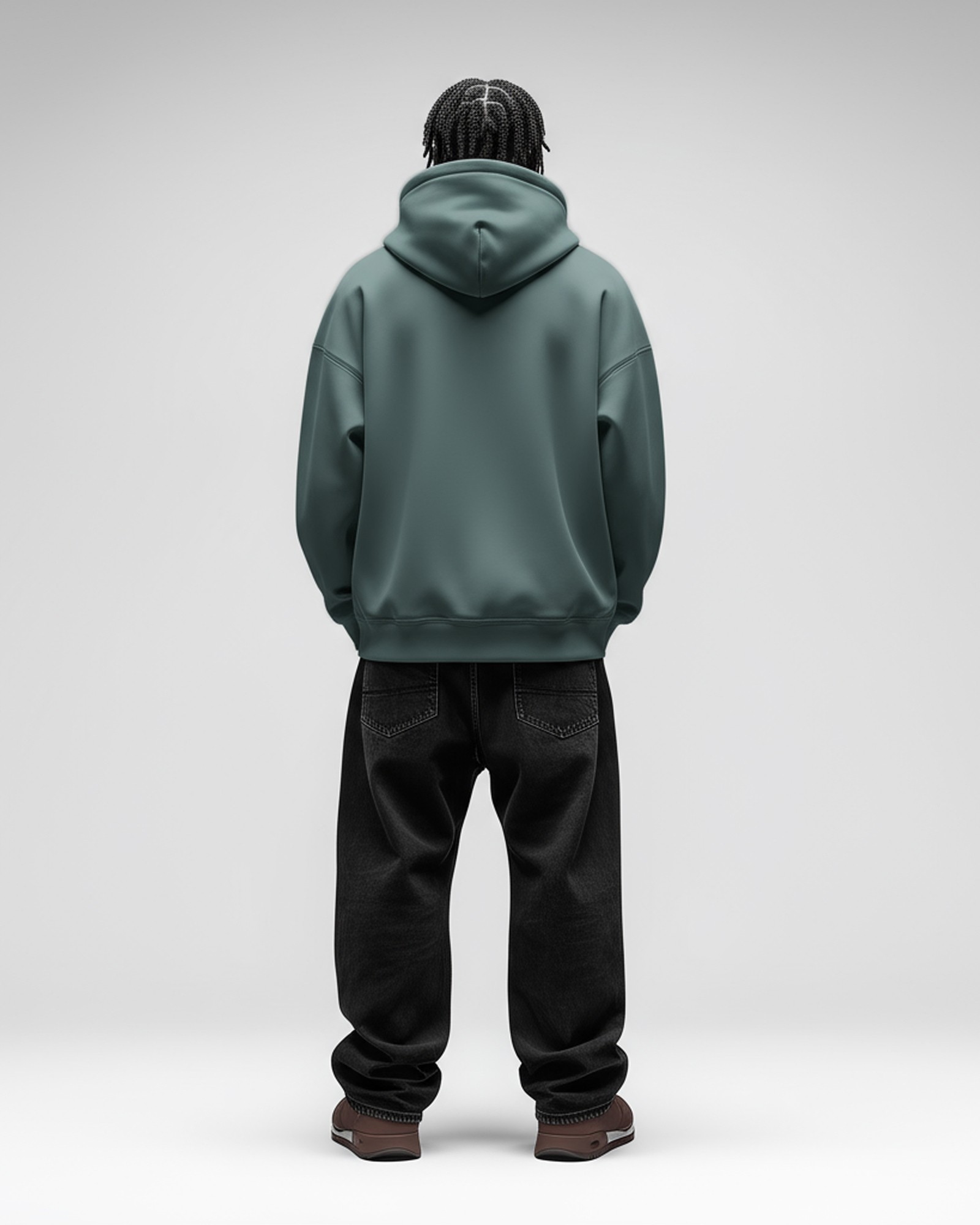 Sudadera Hood Oversize Keep Shining color Teal