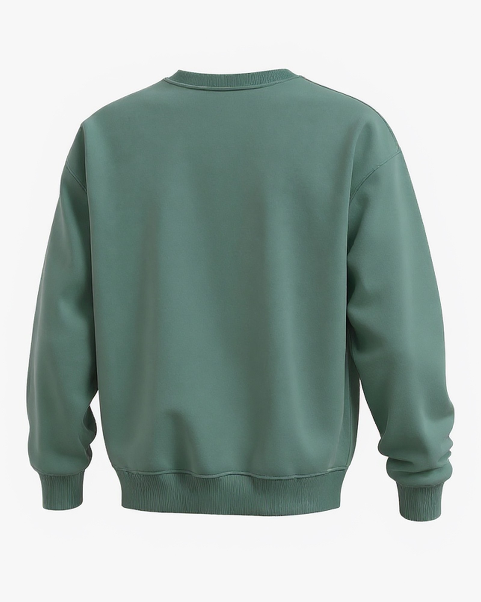 Sudadera sin capucha hood Unisex Streetwear color Teal