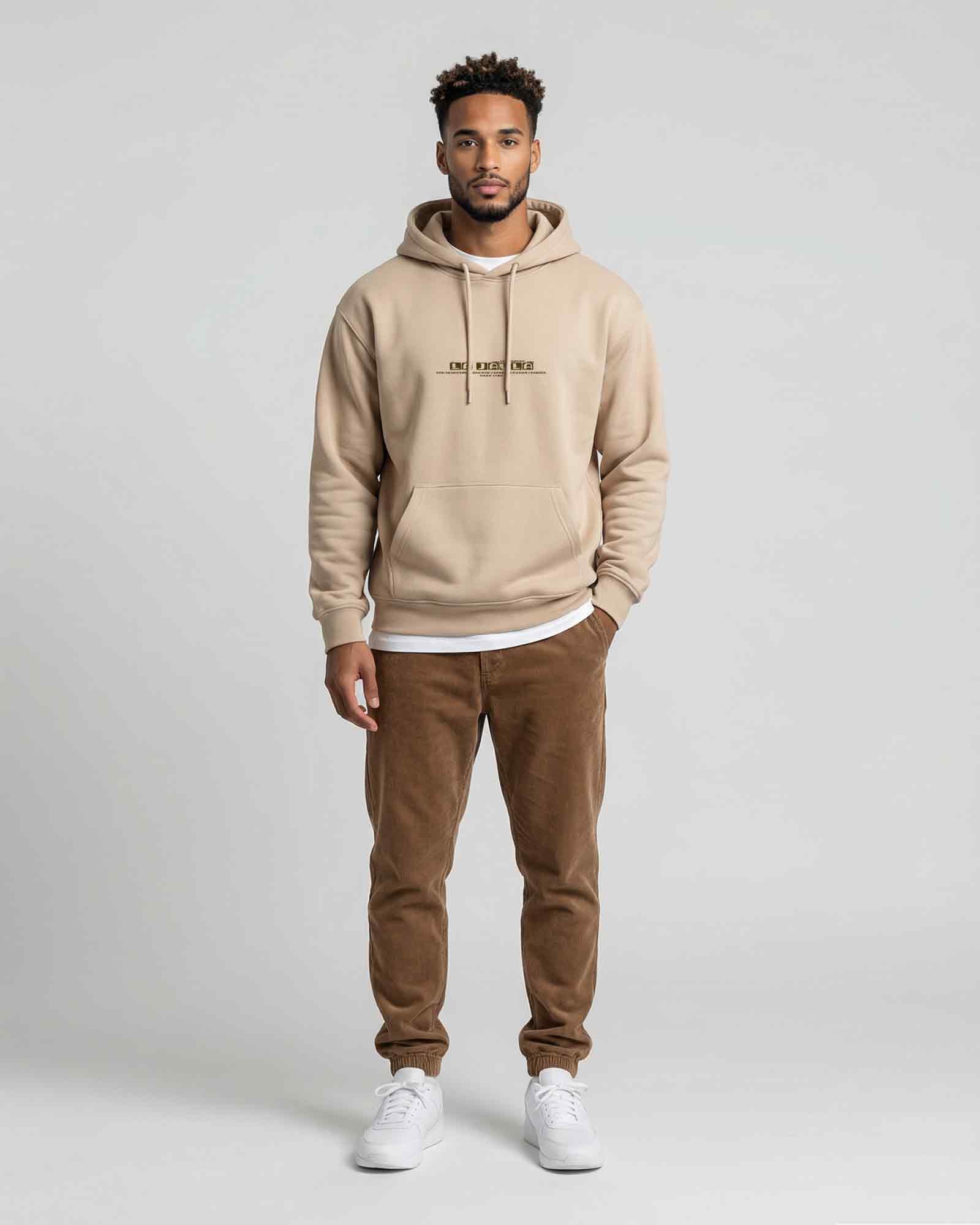 Sudadera hood Unisex La Jaula en Buttercream