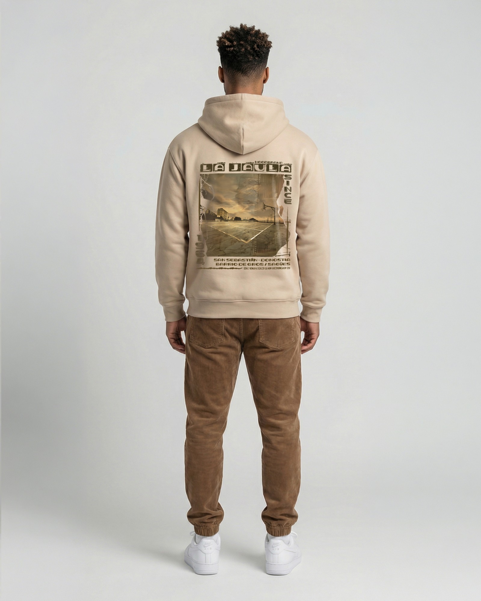 Sudadera hood Unisex La Jaula en Buttercream